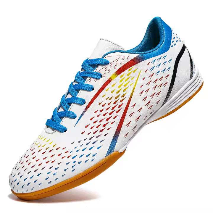 Zapatos De Futsal Para Hombres Calidad Superior Antideslizantes Para Fútbol Indoor Zapatos De Entrenamiento Para Niños Y Adolescentes Suela De Cuero Trenzados Talla Verdadera - 1