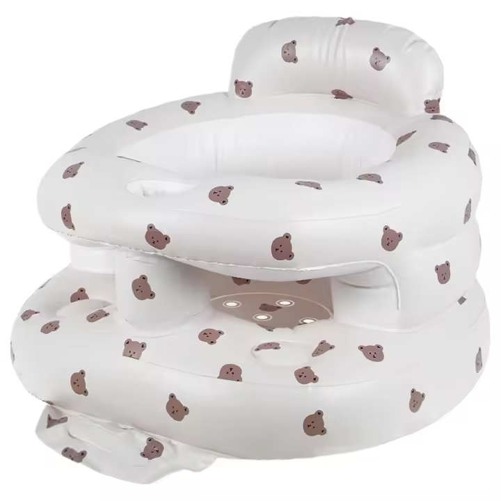 Asiento Inflable Plegable Para Bebé Silla Inflable Ligera Y Transpirable Para Niños Mayores De 3 Meses Silla Portátil Para Bebés - 1