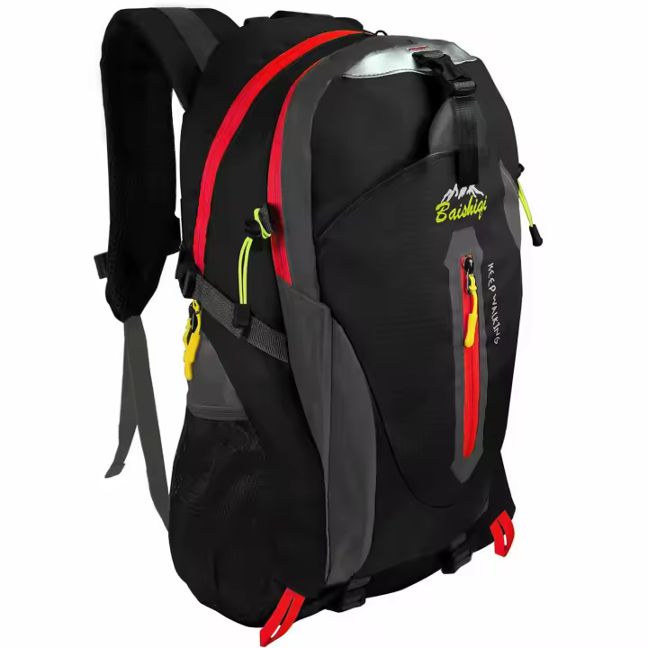 Ociodual Mochila Impermeable 30 Litros Negra GF80764 Multiples Bolsillos de Senderismo Acampada Montaña para Hombres Mujeres - 1