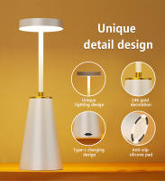 Lámpara De Escritorio LED Recargable 15W QI Carga Inalámbrica Luz De Lectura Para Oficina Y Estudio Iluminación Nocturna Para Mesa - details 3