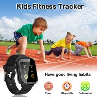 Relojes inteligentes para juegos infantiles para regalos para niñas de 6 a 12 años, 24 relojes infantiles de pantalla táctil de alta definición para juegos de puzzle, con cámaras, reproductores de música, podómetros, linternas, juguetes de 12 / 24 horas, - details 4
