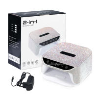 Secador De Uñas Profesional UV LED Con 36 Lámparas Incrustadas De Diamante Luz Táctil LCD Secado Rápido Para Todos Los Gel - details 8
