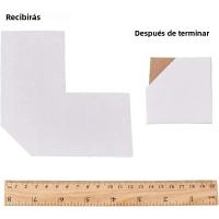 50pcs Protecciones De Esquina Para Marco De Cartón 5.1 X 5.1 Pulgadas Para Pinturas Artesanales Fotos Y Papel - details 3