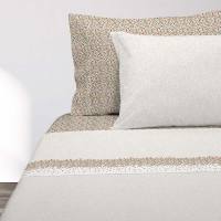 Manterol - Juego de sábanas estampado flores liberty. Calidad 50% Algodón 50% Poliéster de 150 hilos. Incluye bajera ajustable, encimera y fundas de almohada. Sábana de verano con diseño floral. - details 1