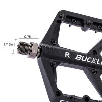 Pedales De Bicicleta BUCKLOS Plataforma Ancha Antideslizante Ultraligero Aluminio Aleación Pedales De BMX MTB Para Montaña Con Rodamientos DU - details 5