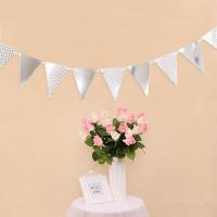 Bandera Dorada Y Plateada De Papel Para Decoración De Fiestas Y Bodas DIY Glitter Bunting Banner Para Eventos En Casa - details 1