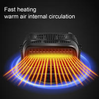 Calefactor Y Aire Acondicionado Eléctrico Portátil 12V/24V Para Coche Con Ventilador Demistificador Defroster Rotación 360 Grados - details 3