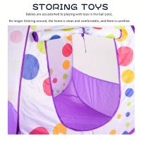 Carpa Para Niños Con Puntos Pequeña Casa De Juguete Doblabilidad Interior Y Exterior Juego De Princesa Para Niñas Y Niños - details 2