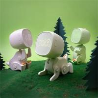 Mov-Reloj despertador para niños, Reloj de entrenamiento para dormir para niños con Luces Nocturna, Reloj despertador recargable con música, Reloj digital de Dinosaur para niños y niños (Green) - details 4