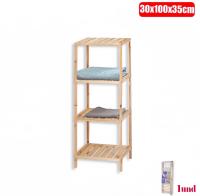 MULTIHOGAR-Estantería Organizador de Madera - Estantería Multiusos con Baldas - Estantería con Baldas en Madera y Bambú - Organizador para Entrada, Pasillo, Baño - details 3