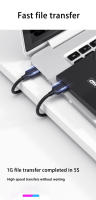 Cable De Extensión USB 2.0 Macho a Macho Con Gel De Silicio Para Radiador Disco Duro Cámara Web Extensor De Datos USB - details 2