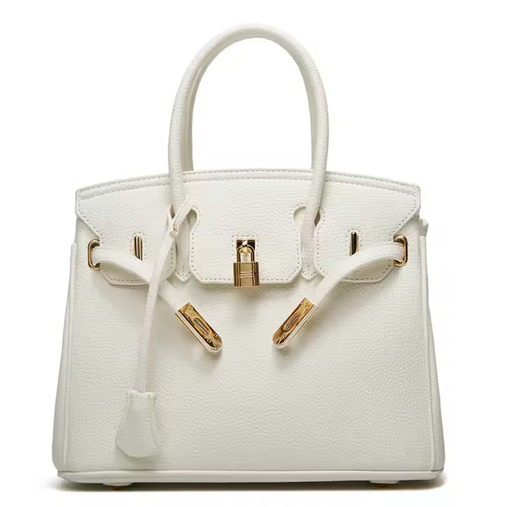 European and american women's bags, lychee print women's bags classic and fashionable, new platinum hand carry bags, shoulder bags for hand carry, crossbody bags - 1