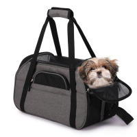 Pequeño bolso de hombro para mascotas, suave y lidero, convenient para viajar en coche, Tren, Avión (GRIs) - details 0