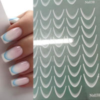 Set De 9 Piezas De Guías De Uñas Francesas Con Diseño De Colores Gradiente Adhesivas Para Decoración DIY Herramientas De Stencil - details 4