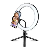 Anillo de luz Led para selfi, lámpara redonda de 26cm y 10 pulgadas con soporte para teléfono, iluminación de relleno para fotografía con trípode para vídeo en vivo de Youtube - details 3