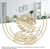 Decoración de pared Dorada, Hojas Estéreo 3D, Modern minimalist decoración de metal para Colgar en La Parada (A) - details 2