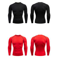 Camiseta De Gimnasio Para Hombre Dry Fit Alta Calidad MMA Fitness Running Compresión Transpirable Rashguard Primera Capa Deportiva - details 1