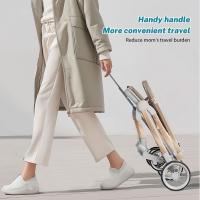 Cochecito de bebé plegable carrito de bebé Cochecito compacto: hasta 20 kg, Mango ajustable - Ruedas grandes de PU resistentes al desgaste - Bidireccional, Viene con tapete de algodón, mosquitero, portavasos y canasta de almacenamiento - details 1