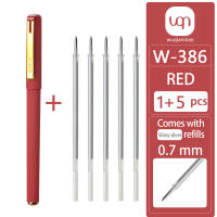 6 Conjuntos De 1 Bolígrafo De Gel Rojo Y 5 Conjuntos De 10 Recargables De 0.7mm Para Escritura Permanente Oficina Y Escuela - details 2