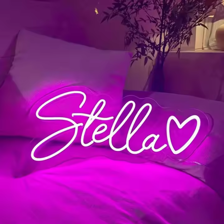 Letrero de Corazón de Amor Neón Personalizado sololed - Decoración de Pared LED, Luz Nocturna Personalizada para Fiestas, Bodas y Cumpleaños - 1