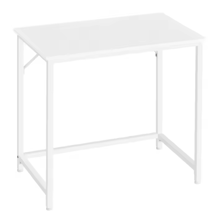 Escritorio Moderno para Oficina y Teletrabajo - Estación de Trabajo Compacta, 50x80x76 cm, Estructura de Metal, Ideal para Estudio y Dormitorio - 1