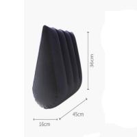 Almohada De Silicona PVC Para Parejas Regalo Inflable Azul+ Negro Suave Triangular Mágico Para El Hogar Almohada De Sexualidad - details 1