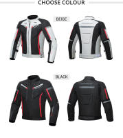 Chaqueta De Motocicleta Impermeable Para Hombre Con Protección Desmontable Negro Beige Tallas M a 3XL Moto Racing Motocross - details 8