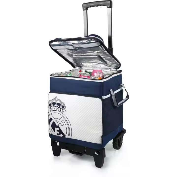 Nevera con Carrito y Ruedas Real Madrid 50 Latas 87649 - 1