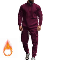 Conjunto Deportivo Casual Para Hombres Verano Otoño Invierno Con Cierre De Cremallera Y Veludo Tejido De Poliéster Talla S a XXXL - details 80