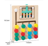 Juego Educativo De Montessori Tablero De Puzzle De Madera Colorido Juguete Sensorial De Alineación De Colores Para Niños Actividad De Preescolar Para Bebés - details 14