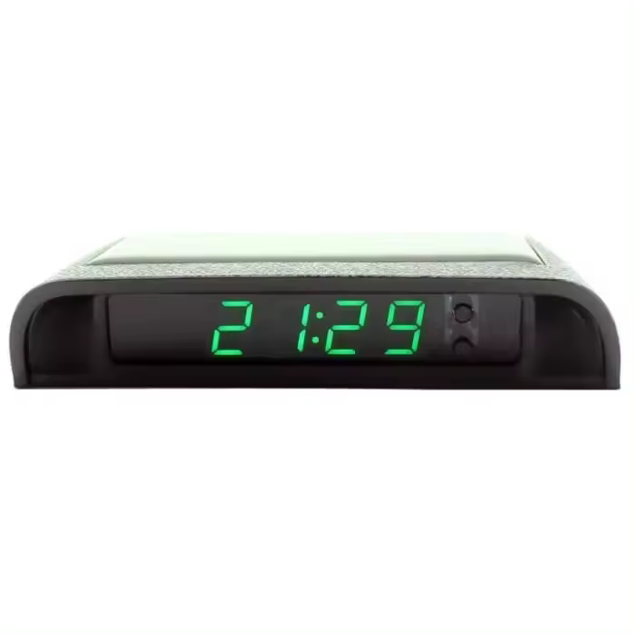 Luminous thermometer para Coche, Reloj electrónico para Coche with dual temperature en el interior y el exterior del coche - 1