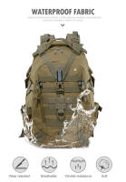 Mochila Táctica De Camping 35L Para Hombres Y Mujeres Impermeable Y Duradera Con Sistema De Marco Interno Material De Nylon Rucksack De Salida De Emergencia Para Senderismo Y Viajes - details 7