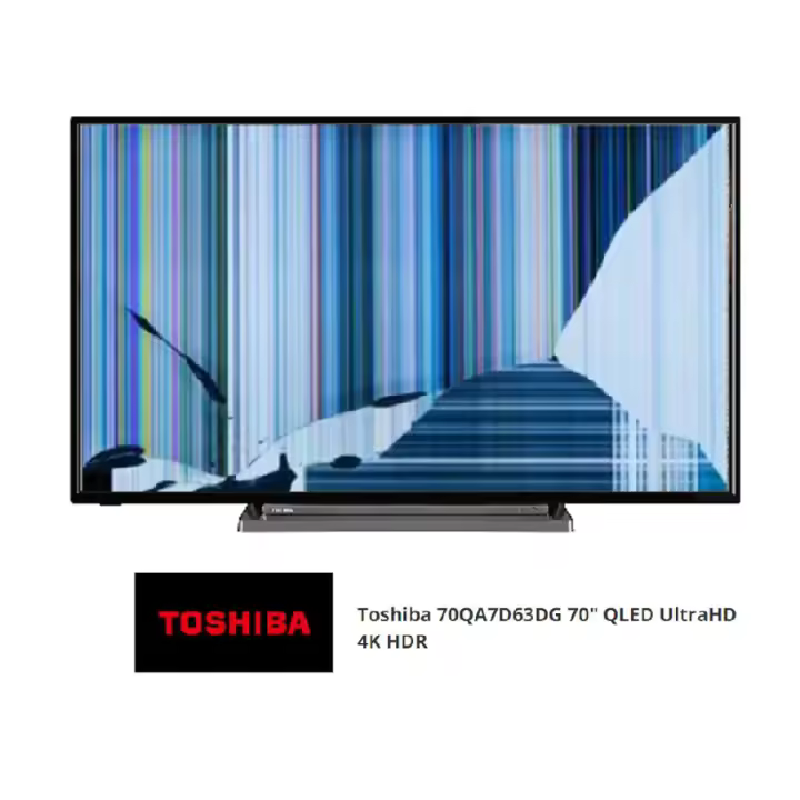 Toshiba 70QA7D63DG, NUEVOS, Con pantalla - panel rota, para despiece. SIN MANDO A DISTANCIA. - 1