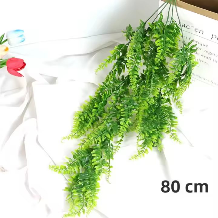Eucalipto Artificial De 80cm Hojas Redondas Planta Vertical Para Decoración De Pared Hogar Sala De Estar Exterior Jardín Falso Plant - 1