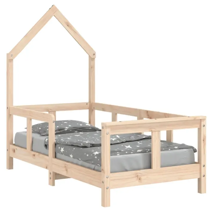 Estructura de cama para niños madera maciza de pino 80x160 cm - 1
