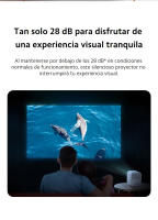 Mi Smart Projector 2|Pantalla impresionante de hasta 120" | Corrección trapezoidal automática multiángulo* Las imágenes más nítidas en 1080p | Android TV™ certificado - details 7