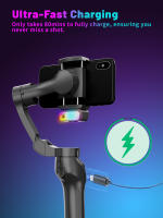 Gimbal L7C pro 3-Eje Con Rastreo De Cara Y Luz RGB Magnética Estabilizador Antisucción Para iPhone Android Para TikTok/Vlog/Live - details 7