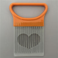 Soporte De Dientes Para Cebolla En Acero Inoxidable Cortador De Alimentos Auxiliar De Cocina Para Verduras Y Tomates - details 10