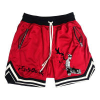 Shorts De Baloncesto Anime Black Clover Para Hombre Estampado De Rayas Shorts De Deporte Y Gimnasio Transpirables Para Entrenamiento Y Ejercicio - details 5