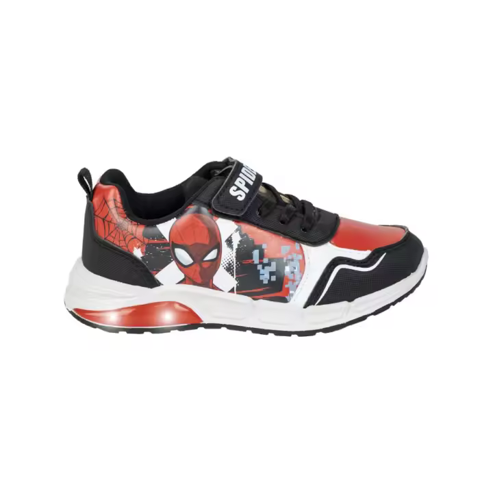 Zapatillas Deportivas con Luces Spiderman Negro y Rojo Niño 79906 - 1