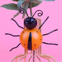 Decoración De Jardín Rustica Y Bonita Con Ladybugs En Metal 3D Arte Para La Pared De Exterior Figura De Ladybugs Para El Jardín - details 5