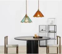 Lámpara Colgante De Isla De Cocina Colorida De Vidrio ChandelierSuspensión Para Sala De Estar Comedor Hotel Tienda Moderno Estilo - details 0