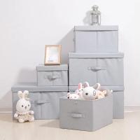Caja De Almacenamiento Grande, Cajas De Almacenamiento con Tapas, Caja De Almacenamiento De Ropa, Caja Plegable De Tela，Envio desde España. - details 2