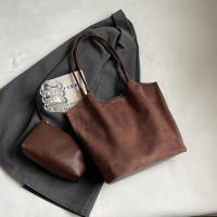 Bolso De Hombro De Seda Sintética Con Cierre Magnético Bolso De Mano Casual Para Otoño E Invierno Color Sólido Bolsos Clásicos Para Comunicación Diaria - details 23