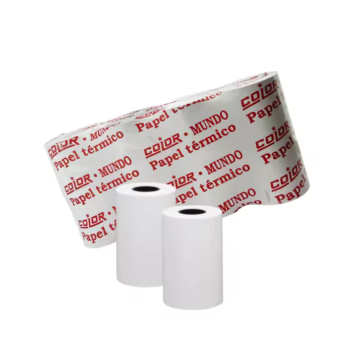 000-003 Rollos de papel térmico 57X35mm, papel para tickets de Datáfonos, Cajas Registradoras, TPV - 1