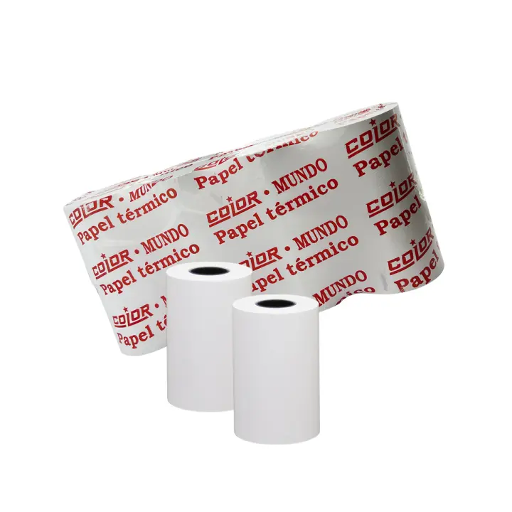 000-003 Rollos de papel térmico 57X35mm, papel para tickets de Datáfonos, Cajas Registradoras, TPV - 1
