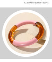 Pulseras De Resina Coloridas Vintage Para Mujer Geométricas Y Redondas Moda Elegante Y Sencilla Joyería De Moda Retro - details 5