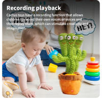 Juguete Musical Y Educativo De Cactus Inteligente Para Niños Que Danza Graba Y Habla Interactivo Para El Aprendizaje Divertido - details 1