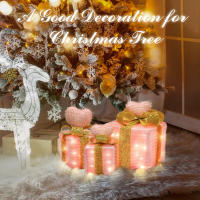 Caja De Regalo Forma De Corazón Rosa Con Luz Para Decoración De Bodas Y Fiestas Decoración De Dormitorio Arreglo De Ambiente! - details 11