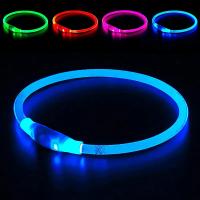 Collar LED Para Perros Cargable Por USB Con Correa Luminosa Accesorios Para Mascotas Detachable Para Todas Las Estaciones - details 5